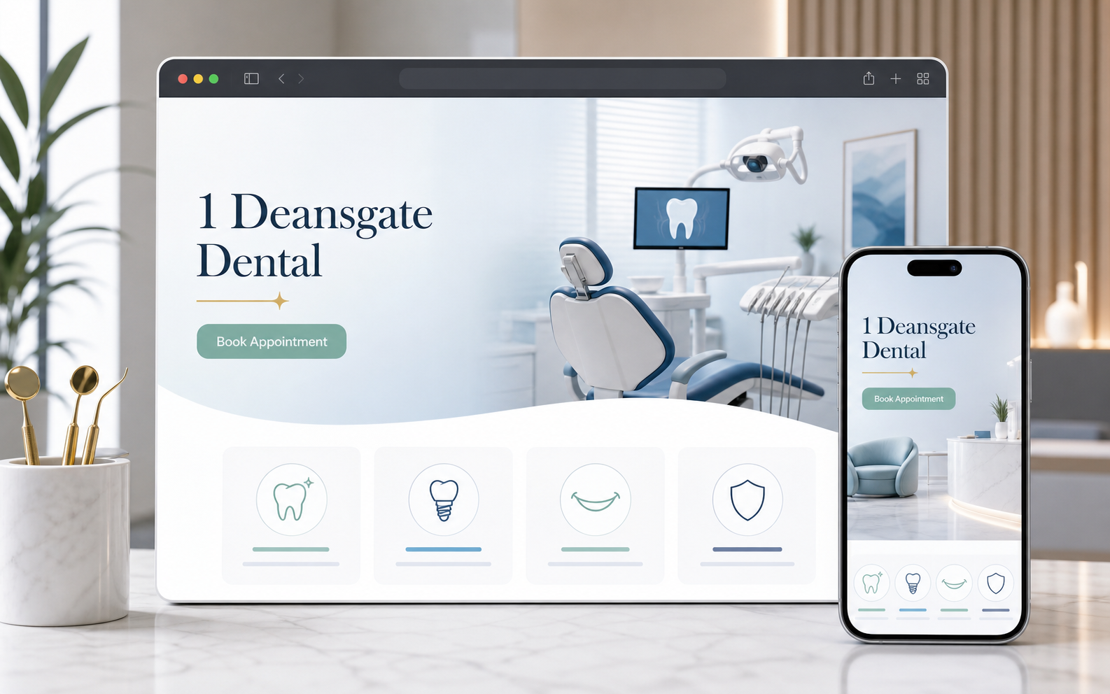 1 Deansgate Dental - aperçu du site